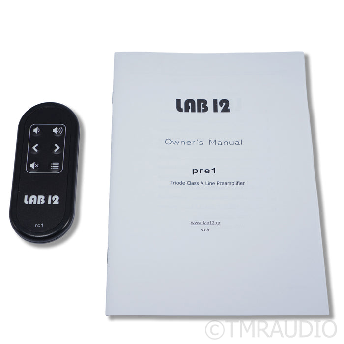 Lab12 Pre1 Stereo Tube Preamplifier; Black