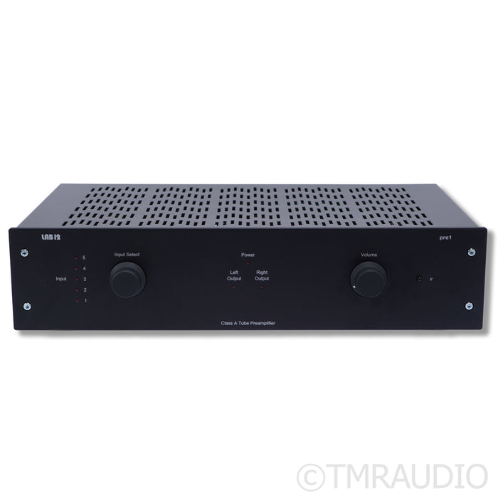 Lab12 Pre1 Stereo Tube Preamplifier; Black