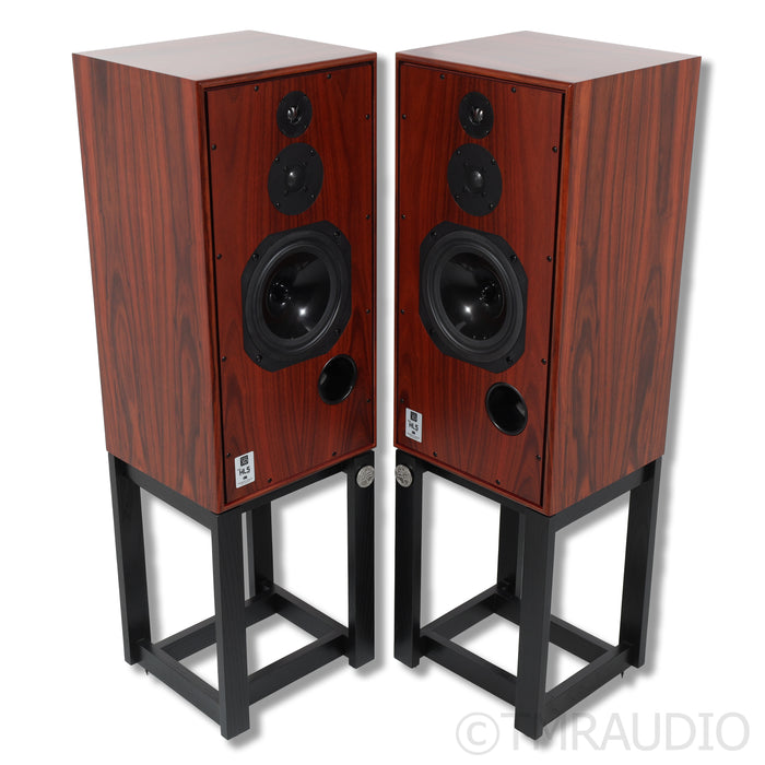 Harbeth SHL5plus XD Bookshelf Speakers with Stands; Rosewood Pair