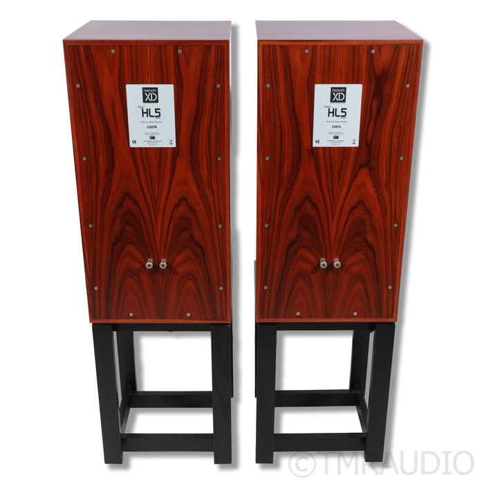 Harbeth SHL5plus XD Bookshelf Speakers with Stands; Rosewood Pair