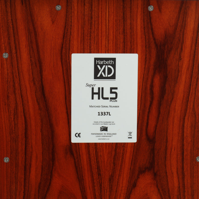 Harbeth SHL5plus XD Bookshelf Speakers with Stands; Rosewood Pair