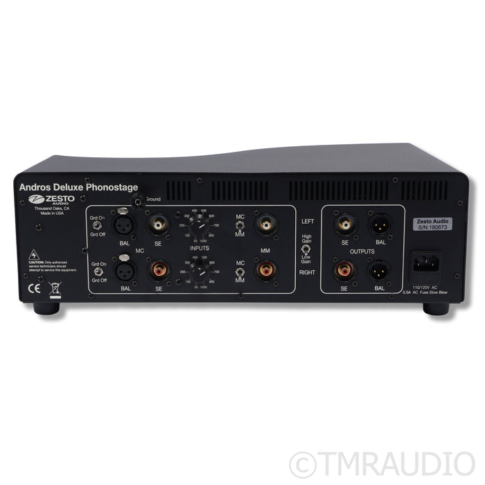 Zesto Audio Andros Deluxe II Phono Tube Preamplifier; MM & MC W/ESP