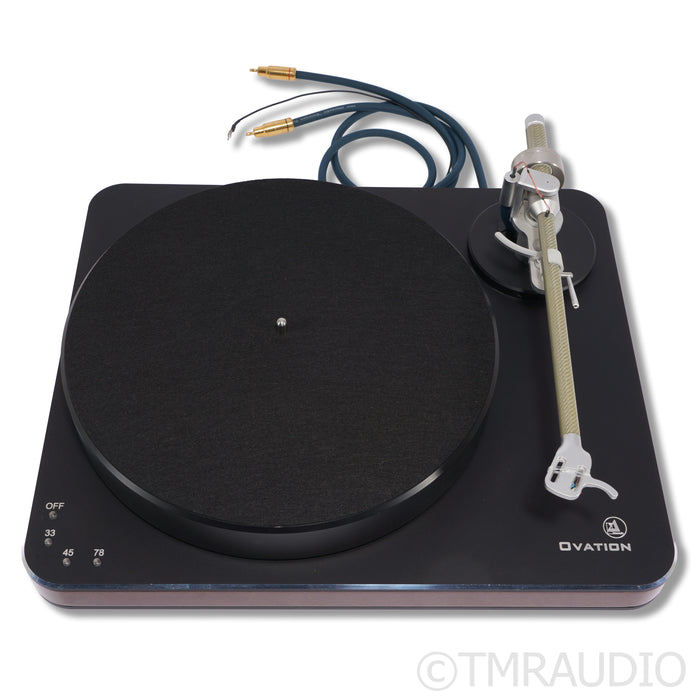 Clearaudio Ovation Belt-drive Turntable;  Natural Wood; Clarify 9"- No Cartridge