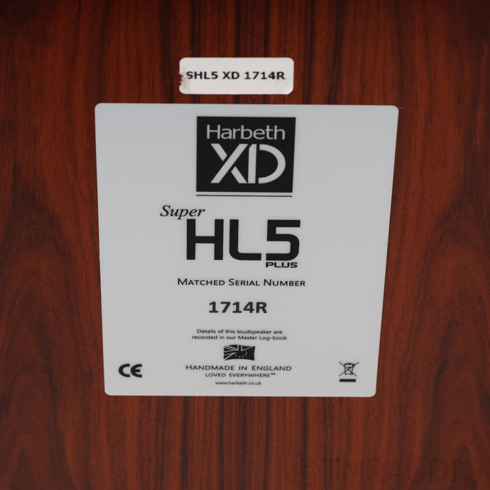 Harbeth Super HL5+ Bookshelf Speakers; Rosewood Pair