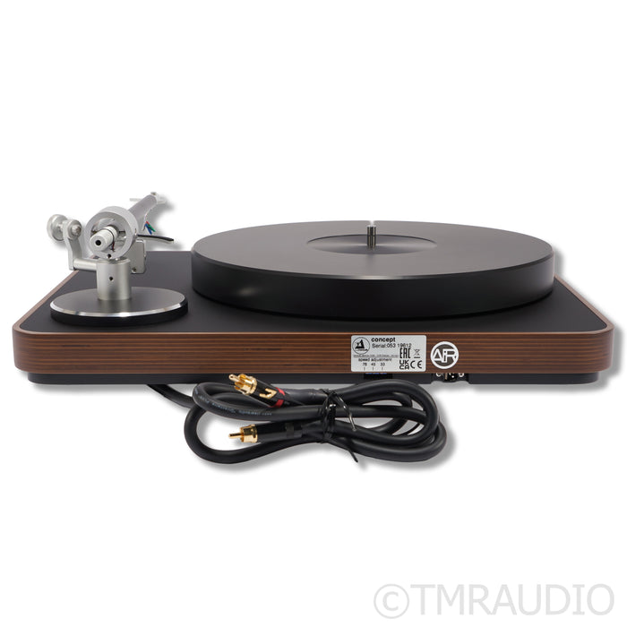 Clearaudio Concept Wood AiR Turntable; Satisfy Kardan 9"; No Cartridge (Open Box)