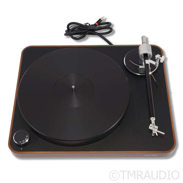 Clearaudio Concept Wood AiR Turntable; Satisfy Kardan 9"; No Cartridge (Open Box)
