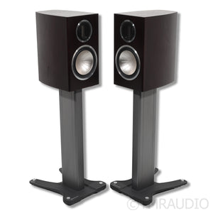 Monitor Audio Gold GX 100 Bookshelf Speakers; Dark Walnut Pair w/ Stands