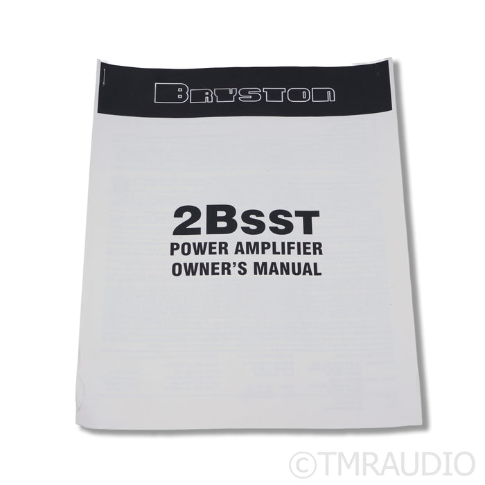 Bryston 2B SST Stereo Power Amplifier