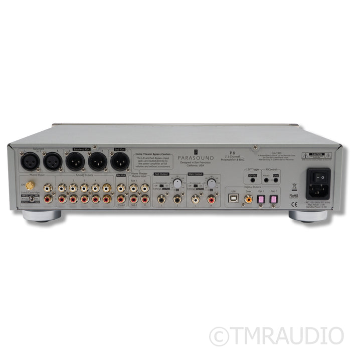 Parasound Halo P6 2.1 Channel Preamplifier; MM / MC Phono