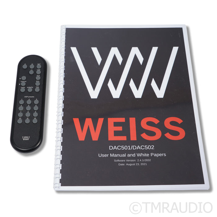 Weiss DAC 502 Mk.1 D/A Converter; 2-Channel; Black