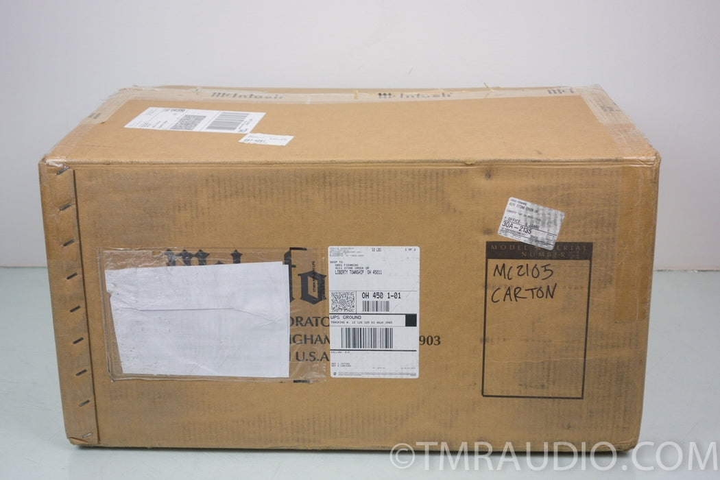 McIntosh MC-2105 Vintage Stereo Power Amplifier in Factory Box