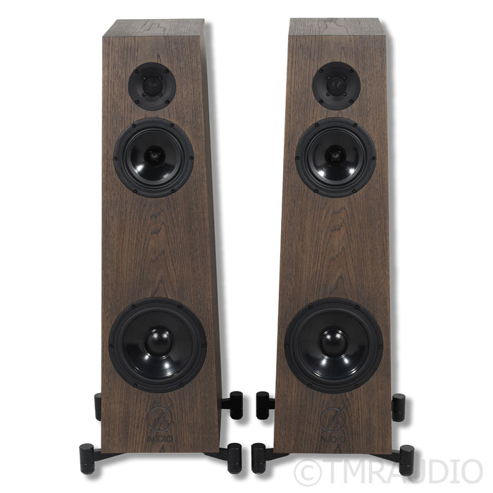 Ø Audio Frigg 02 Floorstanding Speakers; Dark Nordic Oak Pair