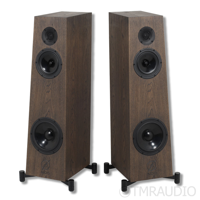 Ø Audio Frigg 02 Floorstanding Speakers; Dark Nordic Oak Pair