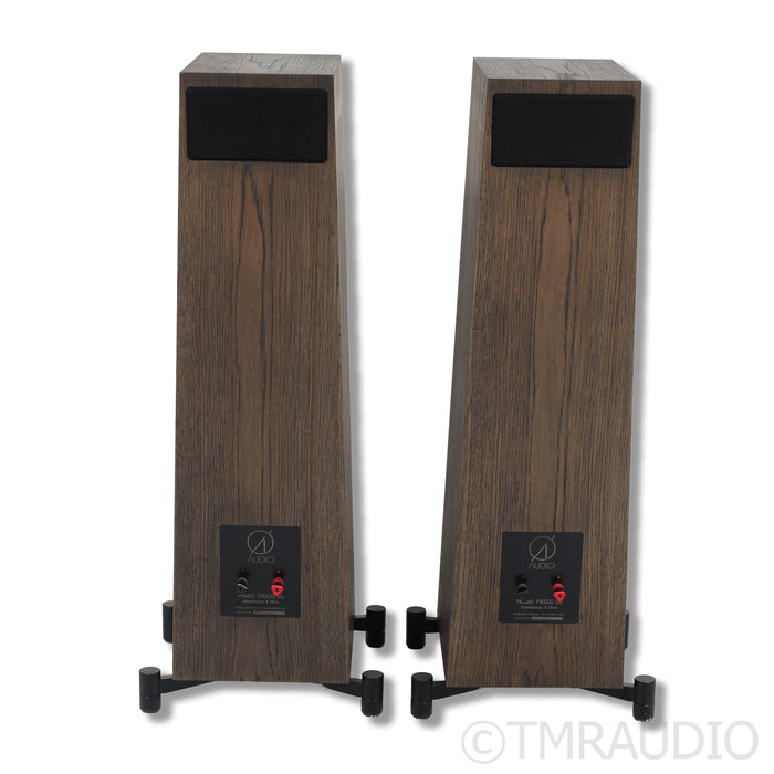 Ø Audio Frigg 02 Floorstanding Speakers; Dark Nordic Oak Pair
