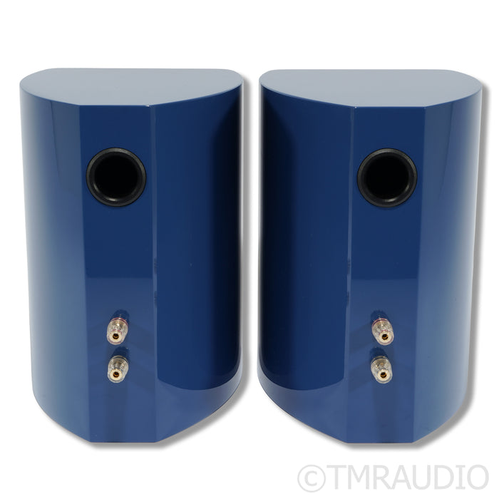 Philharmonic Audio Ceramic Mini Bookshelf Speakers; High Gloss Blue Pair