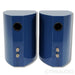 Philharmonic Audio Ceramic Mini Bookshelf Speakers; High Gloss Blue Pair