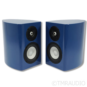 Philharmonic Audio Ceramic Mini Bookshelf Speakers; High Gloss Blue Pair
