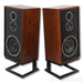 KLH Model Five Bookshelf Speakers; Walnut Pair with Stands