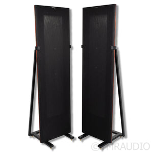 Magnepan MG 1.7i Planar Magnetic Floorstanding Speakers; Black w/ Dark Cherry Pair