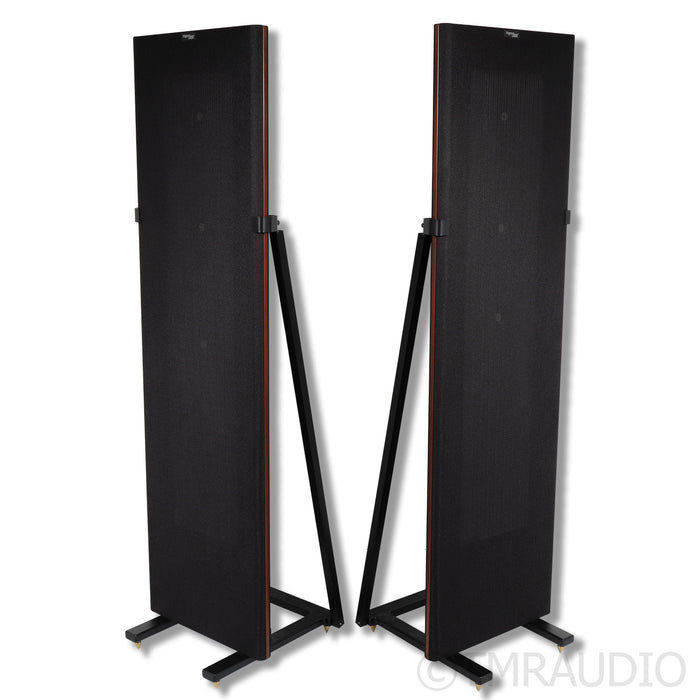 Magnepan MG 1.7i Planar Magnetic Floorstanding Speakers; Black w/ Dark Cherry Pair