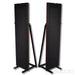 Magnepan MG 1.7i Planar Magnetic Floorstanding Speakers; Black w/ Dark Cherry Pair