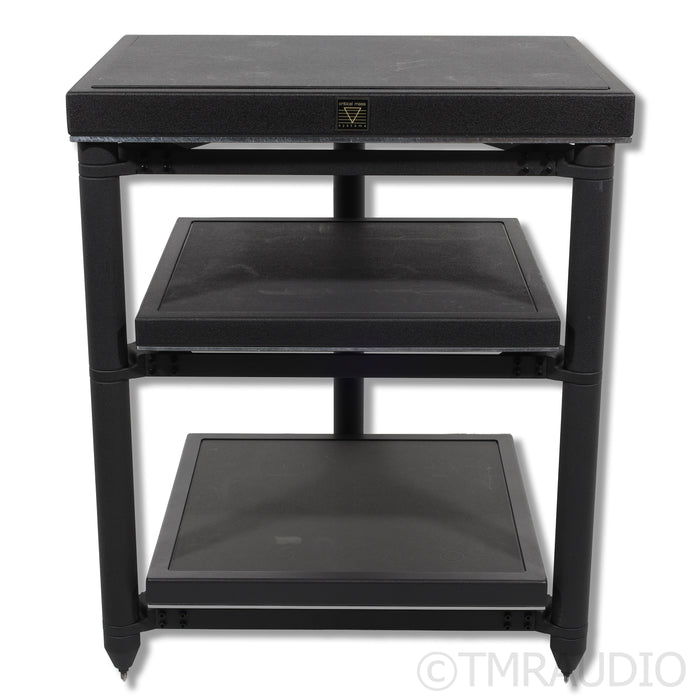 Critical Mass Systems PXK 3-Shelf Audio Rack; Black Platinum Shelf Upgrade