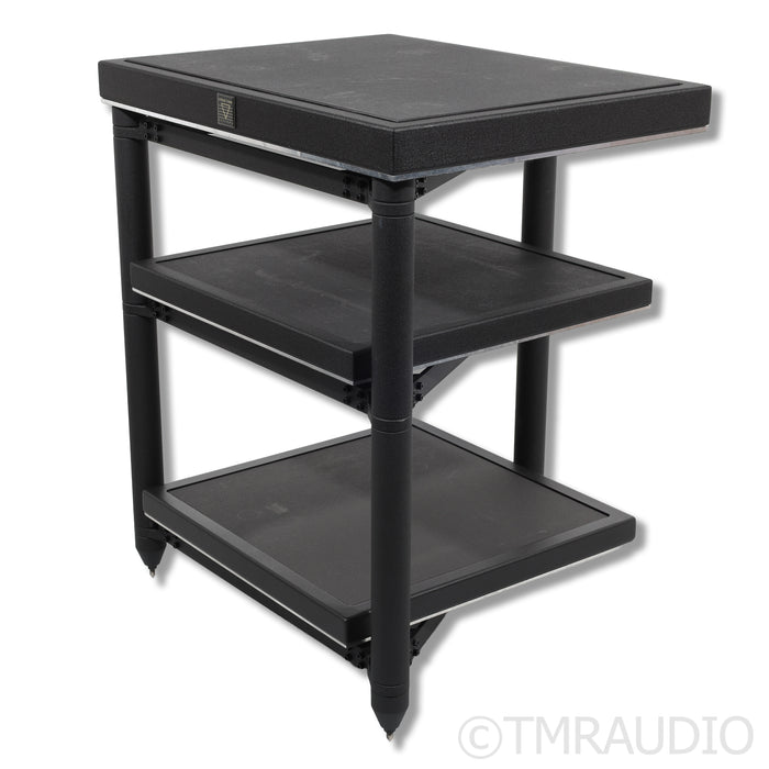 Critical Mass Systems PXK 3-Shelf Audio Rack; Black Platinum Shelf Upgrade