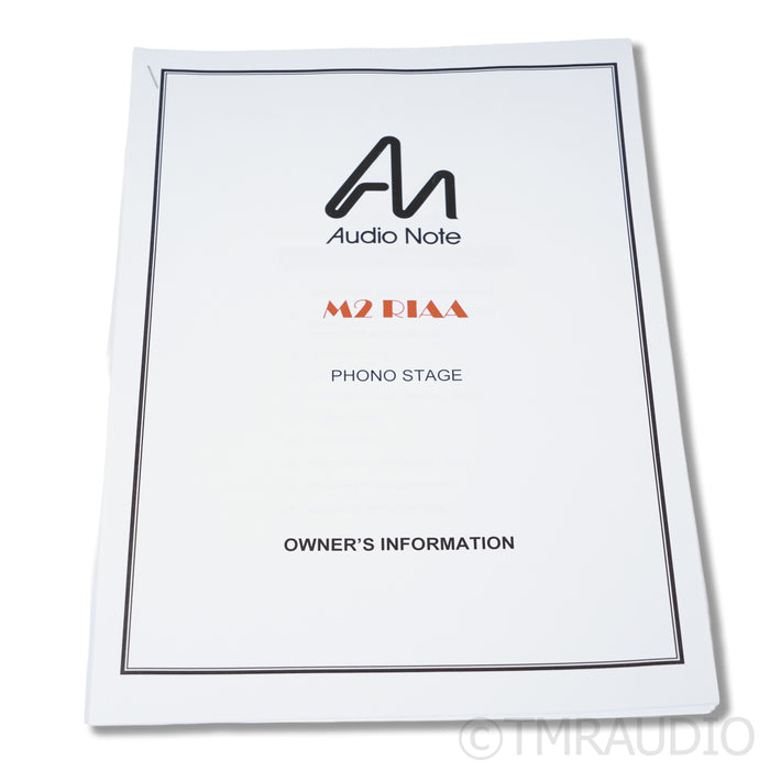 Audio Note M2 RIAA Phono Preamplifier