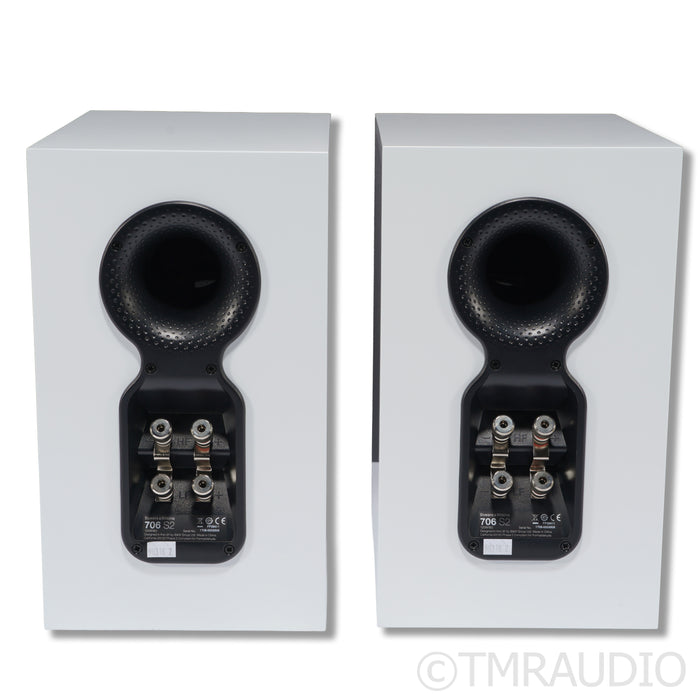 Bowers & Wilkins 706 S2 Bookshelf Speakers; White Pair