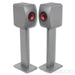 KEF LS50 Meta Bookshelf Speakers; Titanium Pair w/Stands