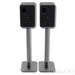 KEF LS50 Meta Bookshelf Speakers; Titanium Pair w/Stands