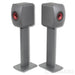 KEF LS50 Meta Bookshelf Speakers; Titanium Pair w/Stands