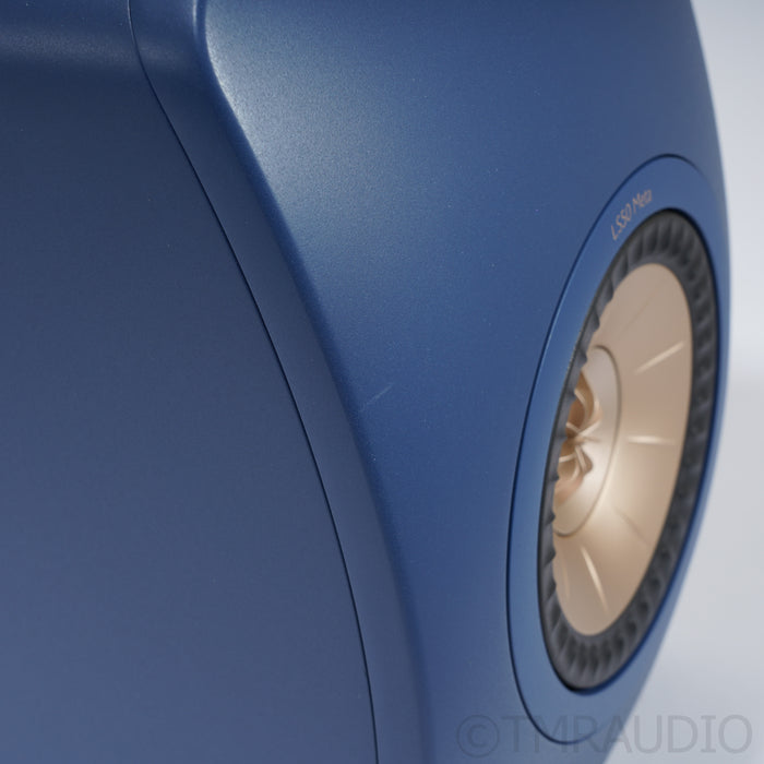 KEF LS50 Meta Bookshelf Speakers; Royal Blue Pair