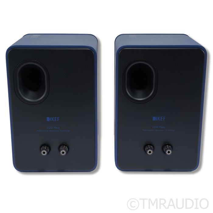 KEF LS50 Meta Bookshelf Speakers; Royal Blue Pair