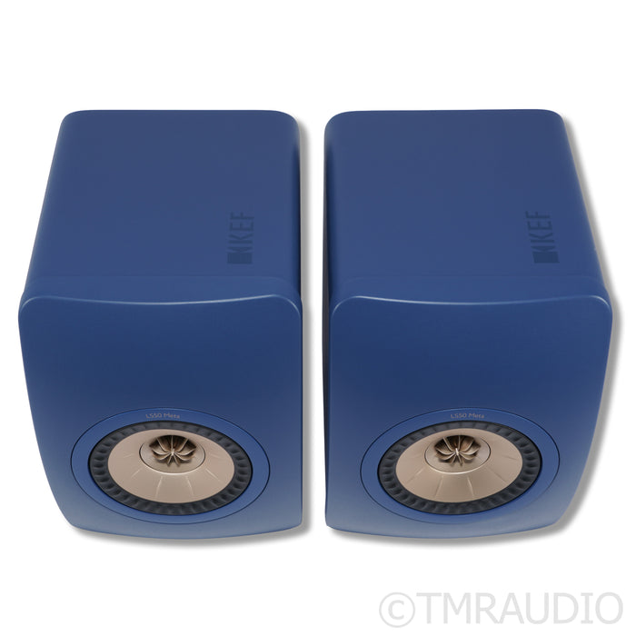 KEF LS50 Meta Bookshelf Speakers; Royal Blue Pair
