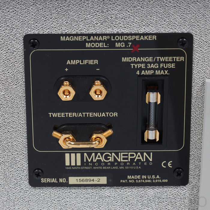 Magnepan .7x Planar Magnetic Floorstanding Speakers; White / Oak Pair (Open Box)