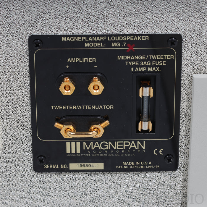 Magnepan .7x Planar Magnetic Floorstanding Speakers; White / Oak Pair (Open Box)