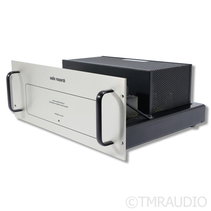 Audio Research D40 Stereo Tube Power Amplifier; Silver