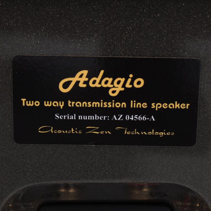 Acoustic Zen Adagio Floorstanding Speakers; Grey Pair