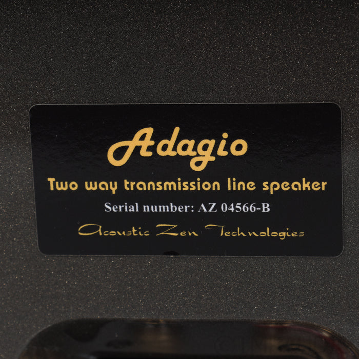 Acoustic Zen Adagio Floorstanding Speakers; Grey Pair
