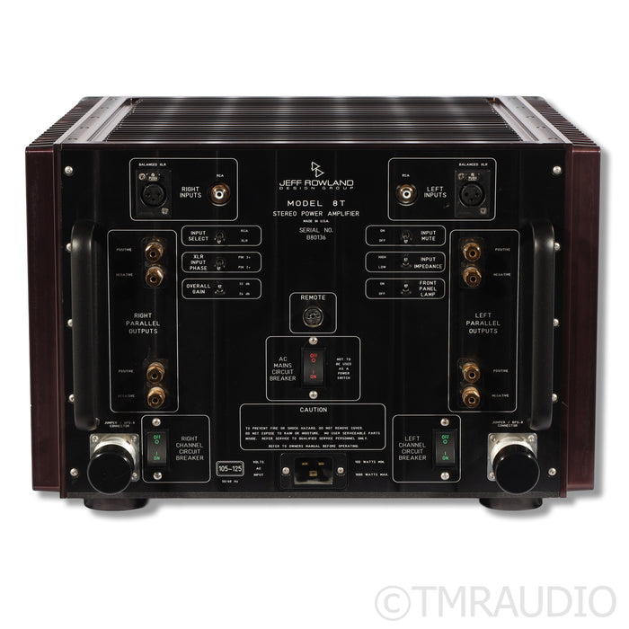 Jeff Rowland Design 8T Stereo Power Amplifier