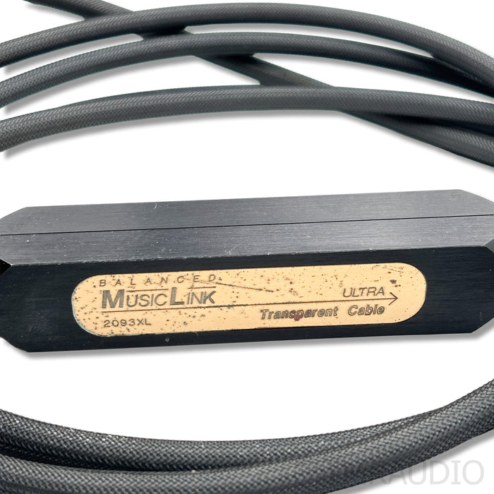 Transparent Audio Balanced MusicLink Ultra XL XLR Cables; 4.5m Pair