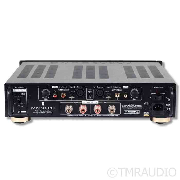 Parasound Halo A23+ Stereo Power Amplifier; A 23+; Black