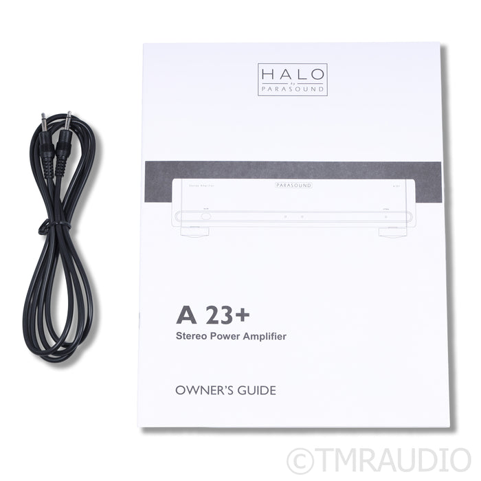 Parasound Halo A23+ Stereo Power Amplifier; A 23+; Black