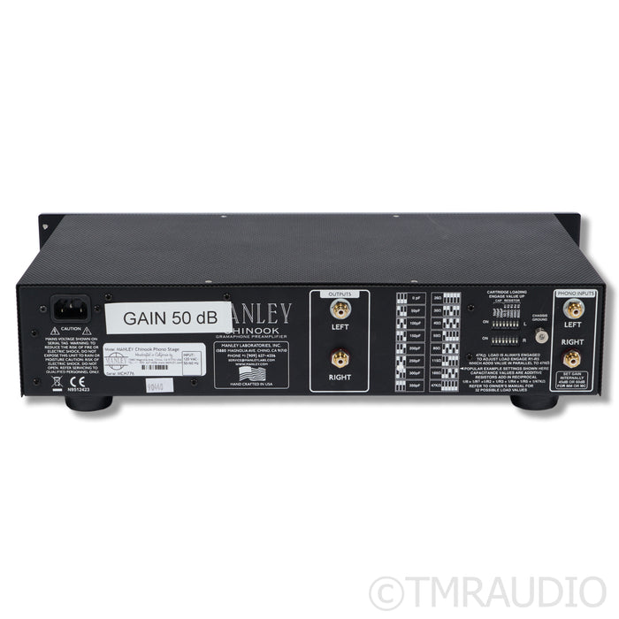 Manley Laboratories Chinook SE Phono Preamplifier; MC/MM Phono