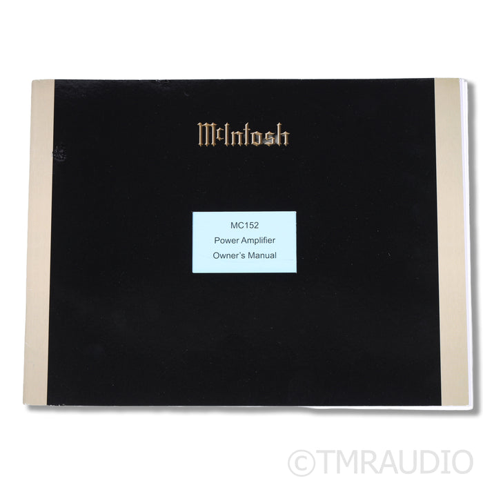 McIntosh MC152 Stereo Power Amplifier