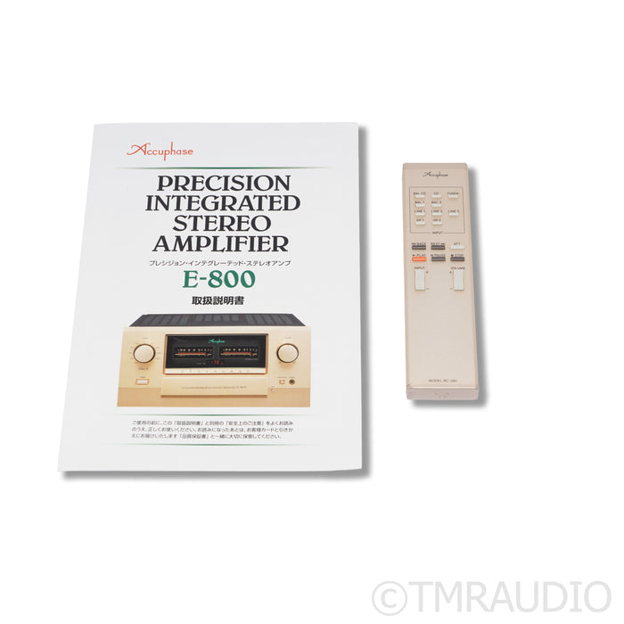 Accuphase E-800 Integrated Amplifier; DAC-60; MC / MM Phono (As Is - Door Ajar)