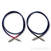 Luna Cables Mauve RCA Cables; 1m Pair Interconnects