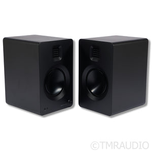 Kanto Tuk Powered Bookshelf Speakers; Black Pair