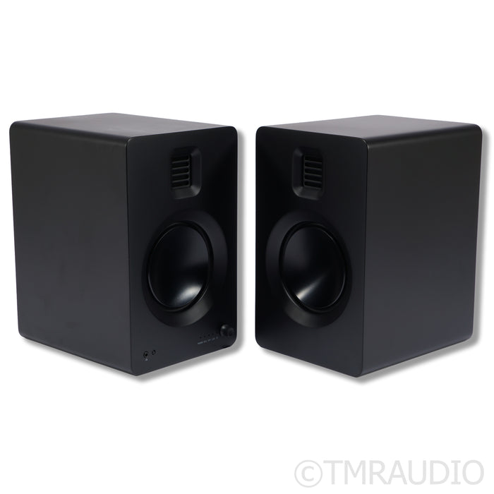 Kanto Tuk Powered Bookshelf Speakers; Black Pair